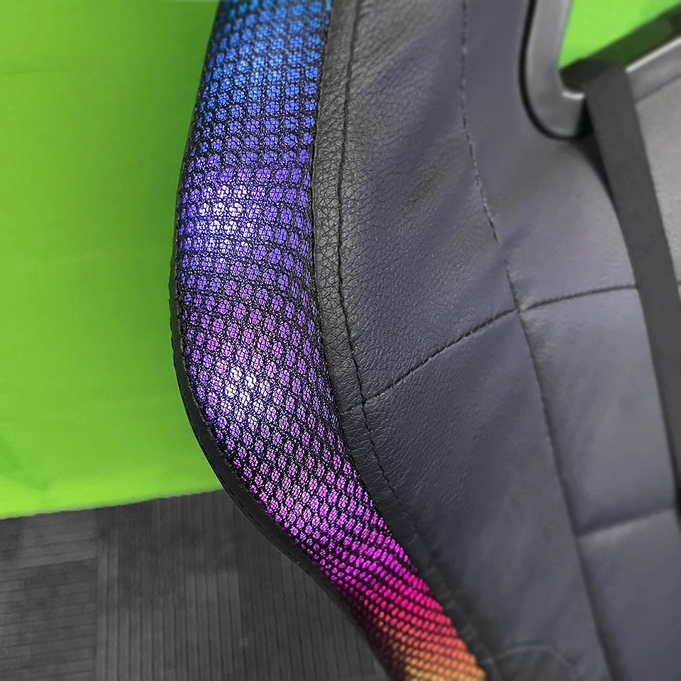Hot Selling Silla Gamer PU leather 135 degree adjustable RGB light Gamer Gaming Chair with Footrest and Massage