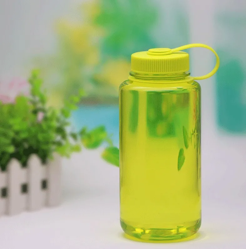 custom 1 Litre Wide Mouth Eco BPA Plastic With sealed lid Sports Water Bottle