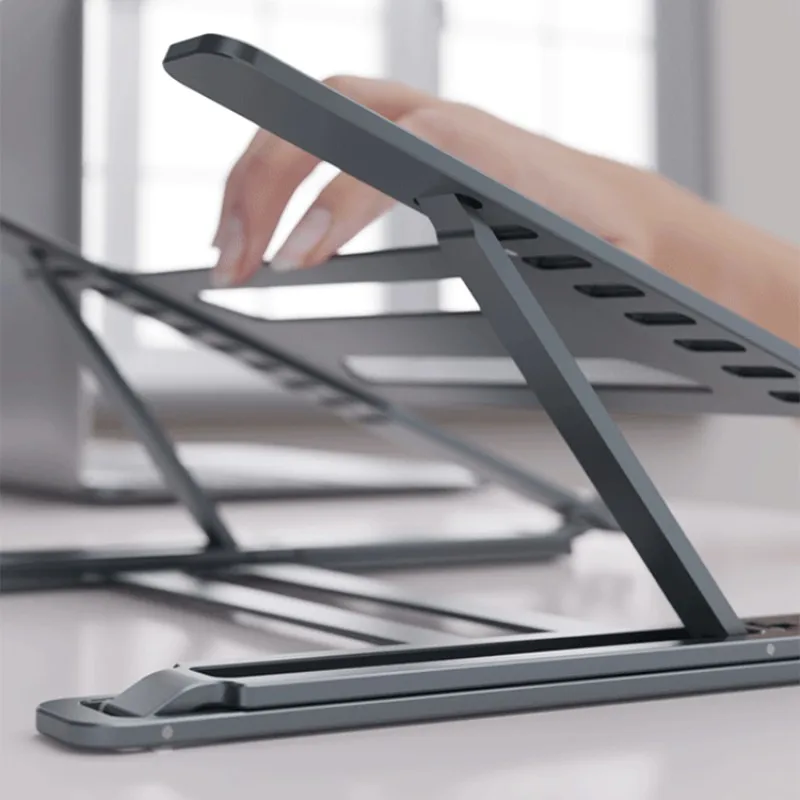 Boneruy Adjustable Aluminum Foldable Desktop Folding Computer Laptop Notebook Stand