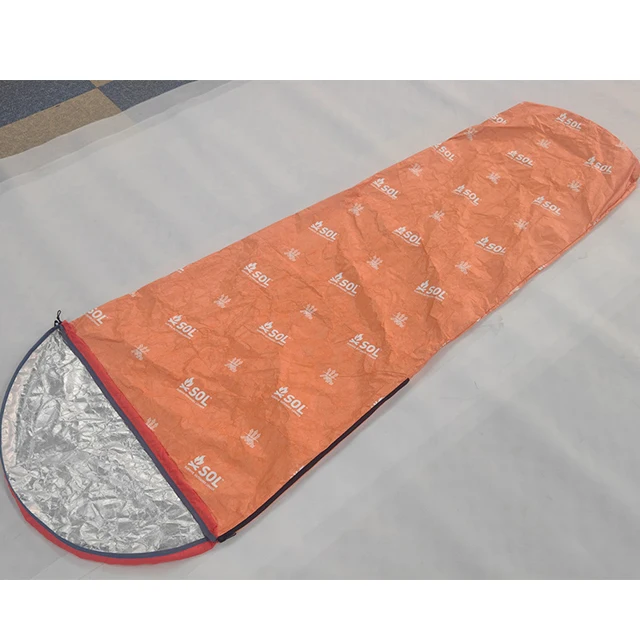 Hot Selling waterproof emergency sleeping bag BIVY orange sack for camping Dupont tyvek aluminum
