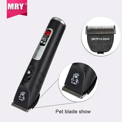 MRY Professional Dog Grooming Pet Hair Clippers Clippers & Blades Rechargeable Pet Trimmer Color Box Black or Customized CE Rohs