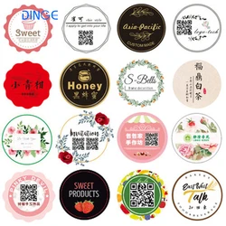 Cheap Custom packaging sticker iron on lip gloss tube white perfume tag price thermal cosmetic label wine size brand label