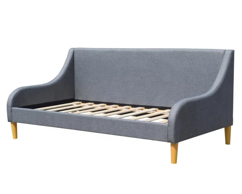 High Quality Indoor Furniture modern design 3 seater sofa cum bed linen fabric adult day bed