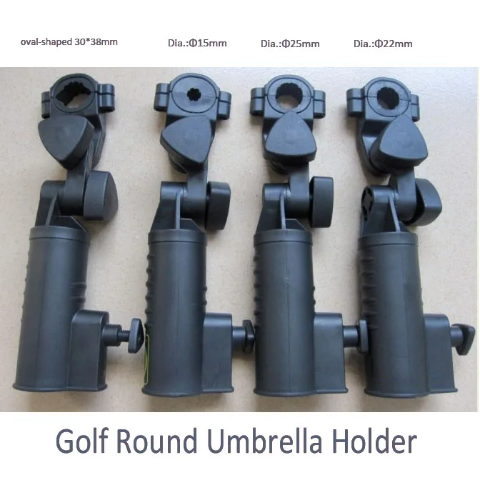 Universal Golf Cart Umbrella Holder Adjustable Angle with 19mm 30mm 35mm Handle Connector for Bike Baby Stroller Fishing Beach C