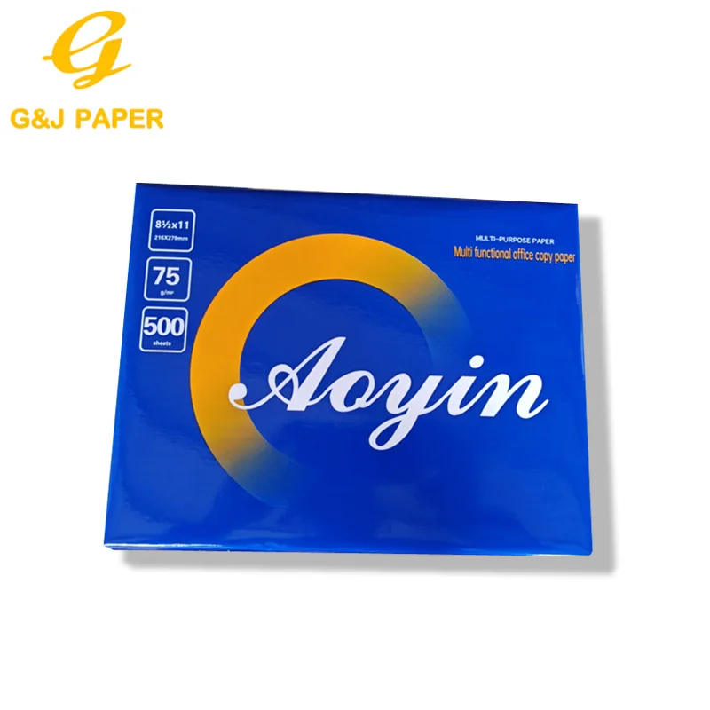 98% Brightness Copy paper Letter Size 70gsm 75gsm 216x279mm