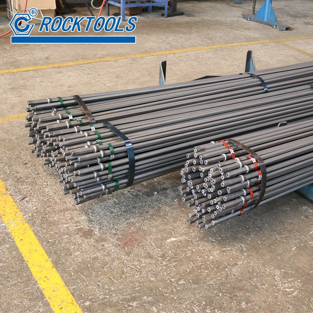 Mining Rock Bore Hole Degree H22 Tapered Drill Steel Rod for Sandvik Atlas Copco Drilling Machine