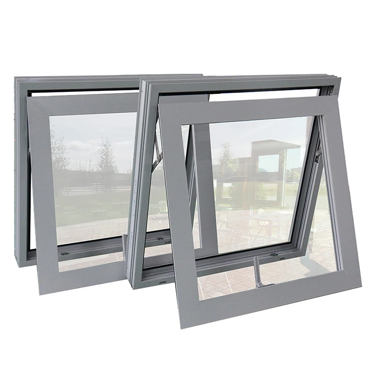 Окно North Tech с двойной глазурью для дома и виллы, ручное алюминиевое окно для тента с экраном