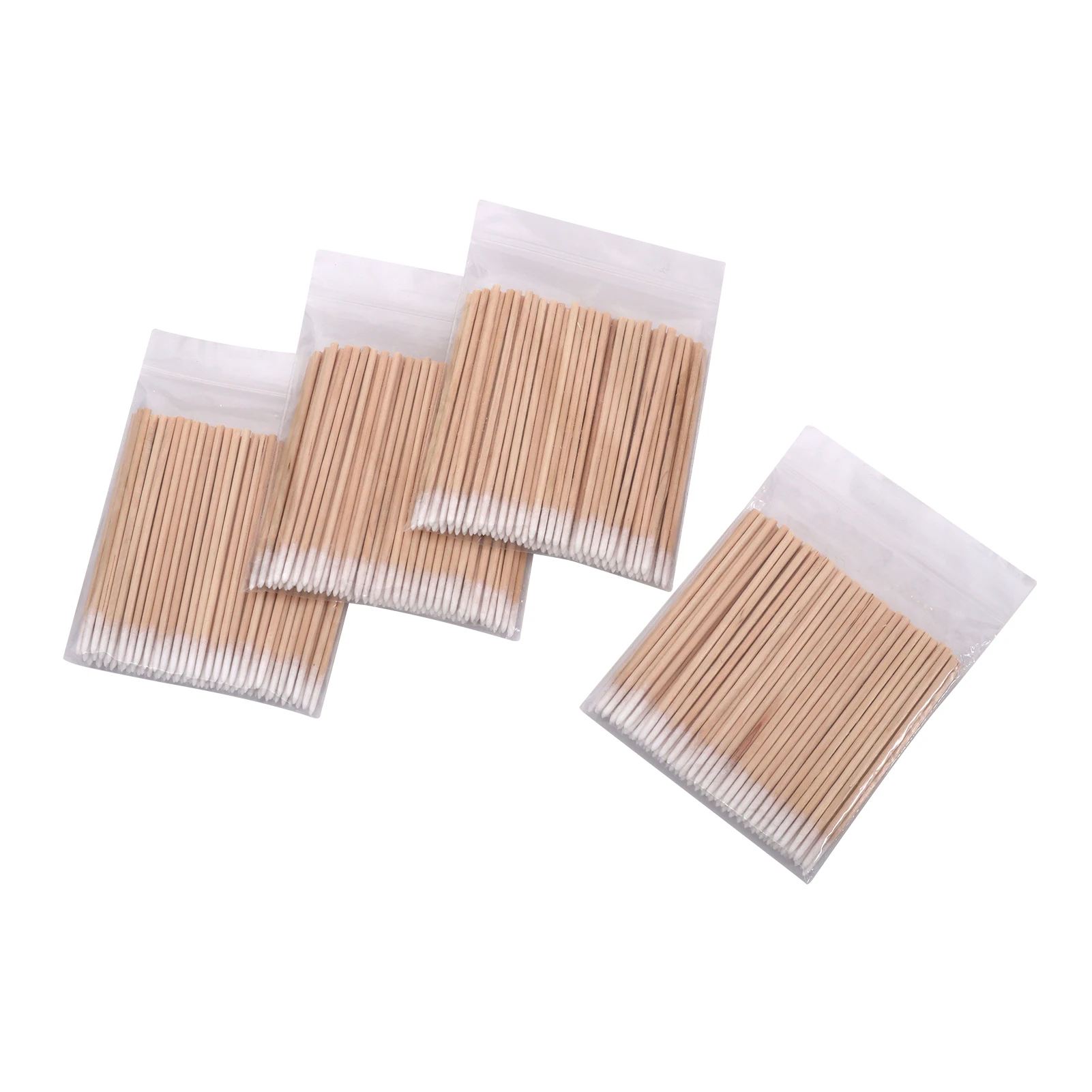 Disposable Ultra-small Cotton Swab 100pcs Lint Free Micro Brushes Wood Cotton Buds Swabs Eyelash Extension Glue Removing Tools