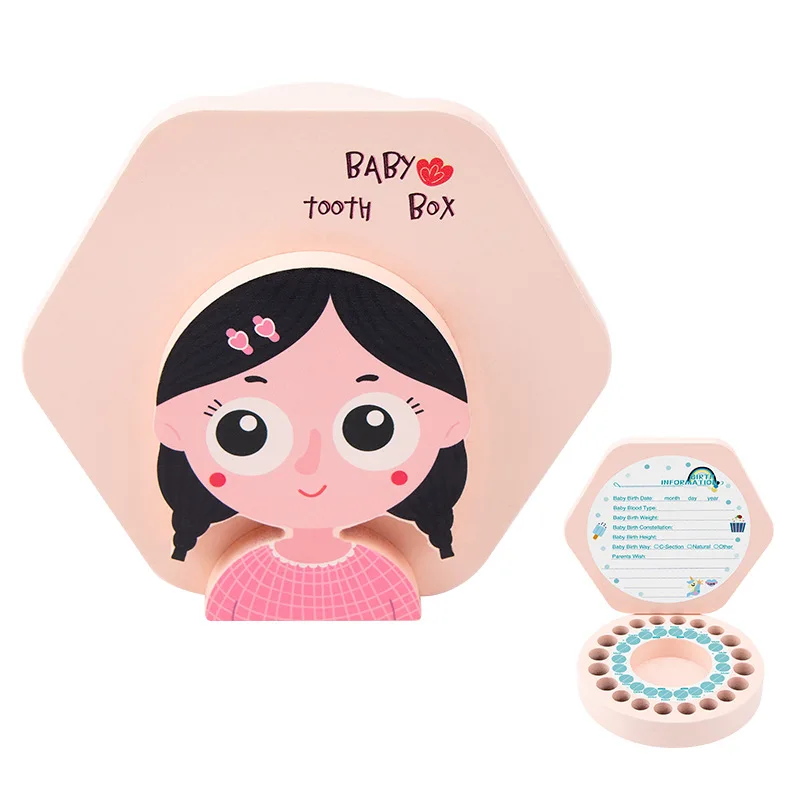 Wooden 3pcs Box kids Teeth Storage Box Infant Teeth Container baby Teeth Holder for kids