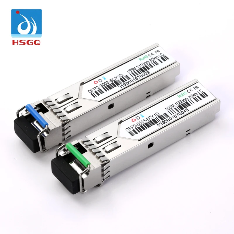 Cisco совместимый SFP трансивер 155 м одиночное волокно 80 км LC