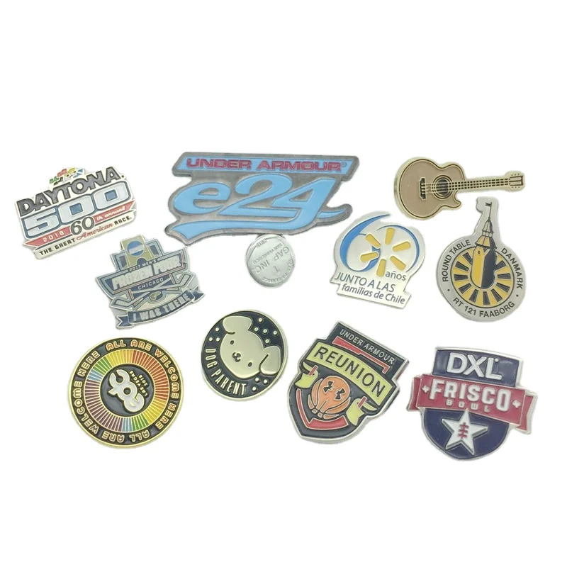 Модный недорогой жесткий эмалированный 3D значок с логотипом компании