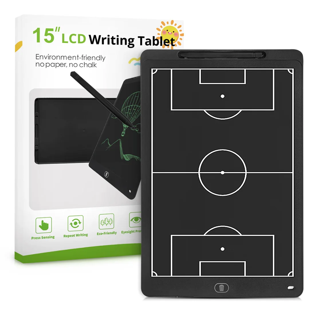 OEM Customized Electronic Tactical Board LCD Sport Soccer Memo Pads for Football Basketball Handball Volleyball Coaching Use