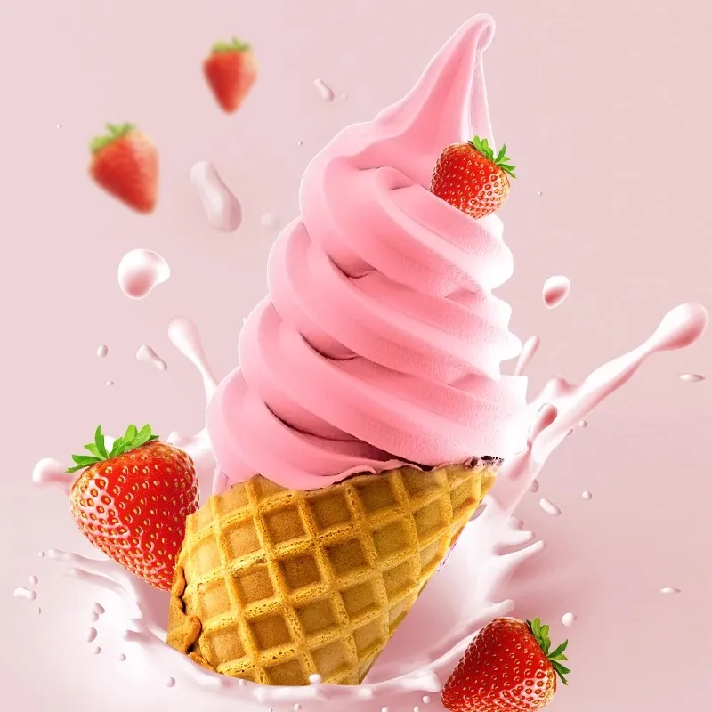 Premium Soft Ice Cream Powder with Flavor Strawberry Milk flavor Sugar in Bags