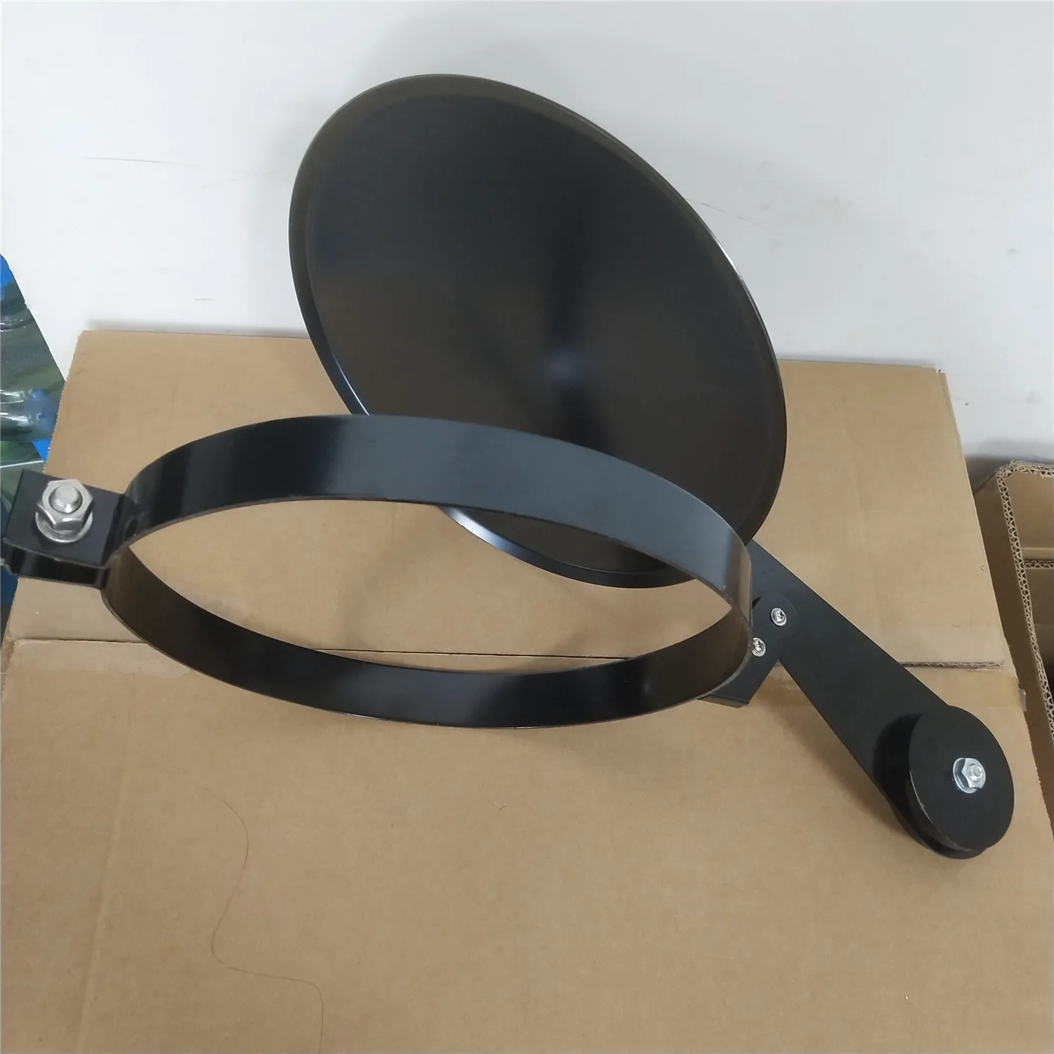 110mm  exhaust pipe of the rain cap bulldozer pump muffler bucket weather cap black chromed