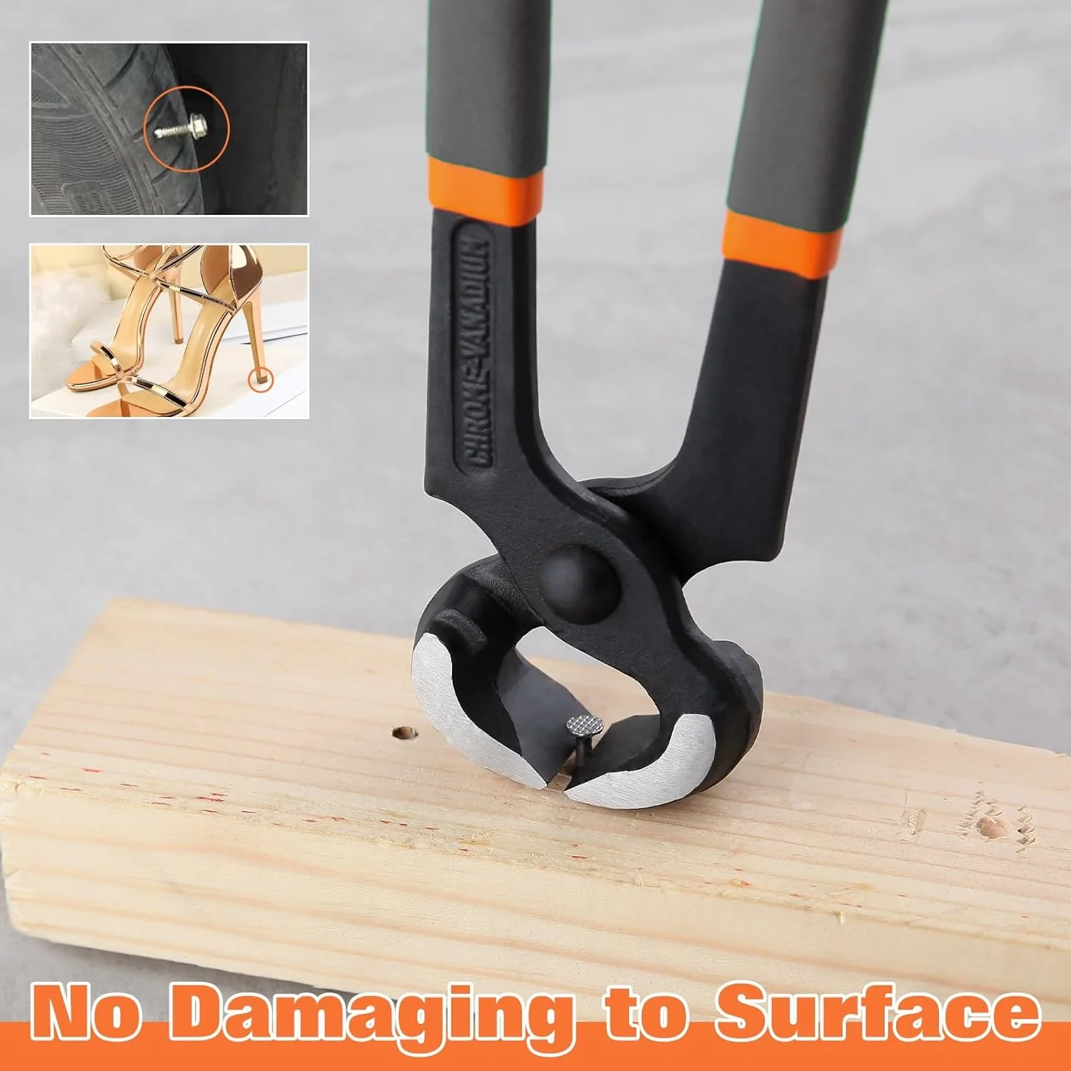 Peaktop  End Cutting Pliers 8 Inch Nail Puller Pliers Carpenter Pliers