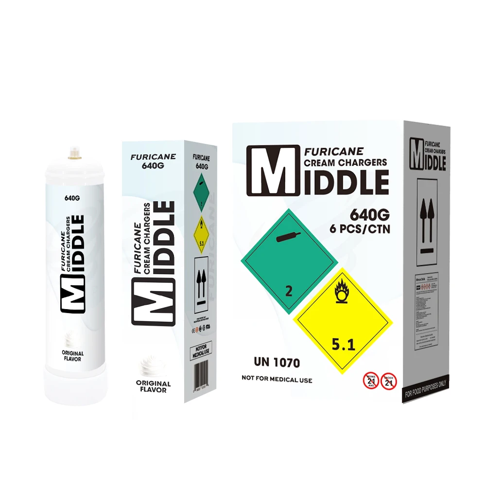 Fr Stock Fast Delivery 640g 615g Dessert Tools Cream Whip Chargers Cartridge 0.95l 1L Whipped Cream Chargers