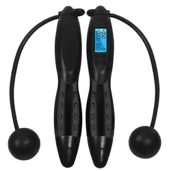 Electronic Counting Jump Rope, Adjustable Fitness Jumping Rope with Electronic Time Calorie Counter, Skipping Rope for Children