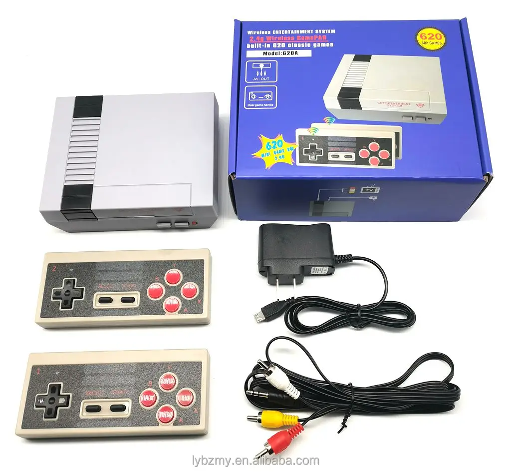 
Mini Console built-in retro Handheld Game Player Classic TV Video 620 video Wirelless Game Console 
