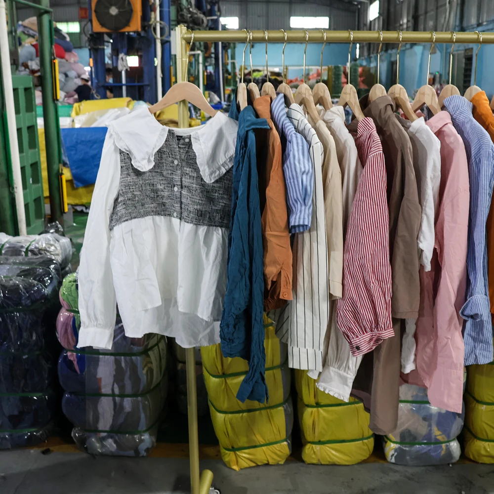 UKAY Lady Super Thrift Cotton Blouse Top Low Price Wholesale Bales for Adults Summer Clothing Use Shipped Philippines Warehouse