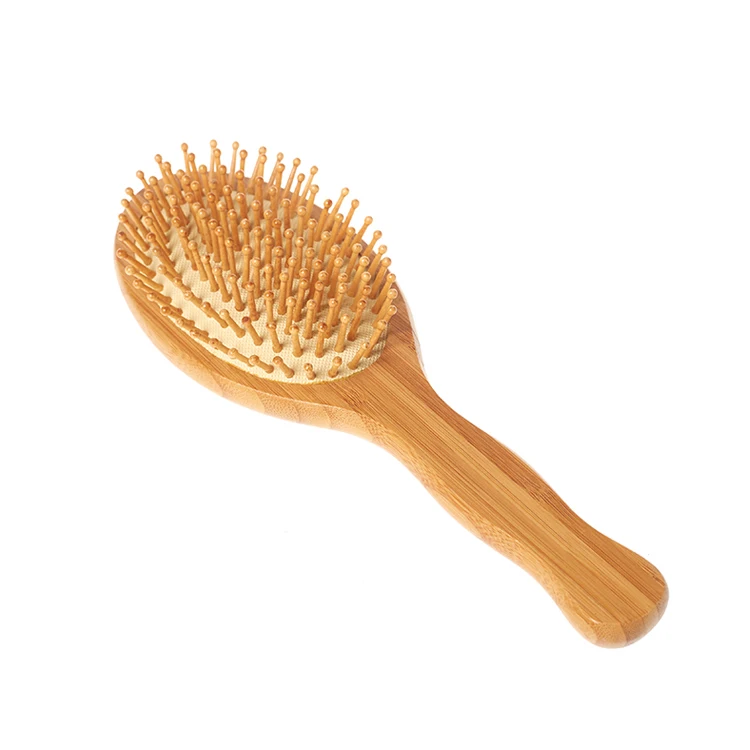 Bamboo Airbag Wooden Paddle Detangling Scalp Massage Tail Tooth Hair Cushion Brush Comb