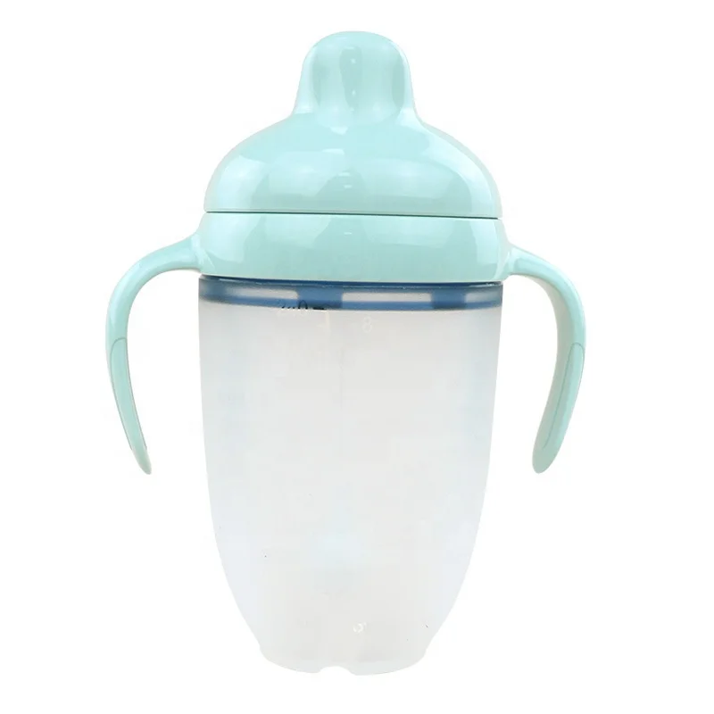 Newest BPA Free Food Grade Nursing Silicone Baby Drinking Cup Learning Bottle With Straw Other Baby Feeding Products