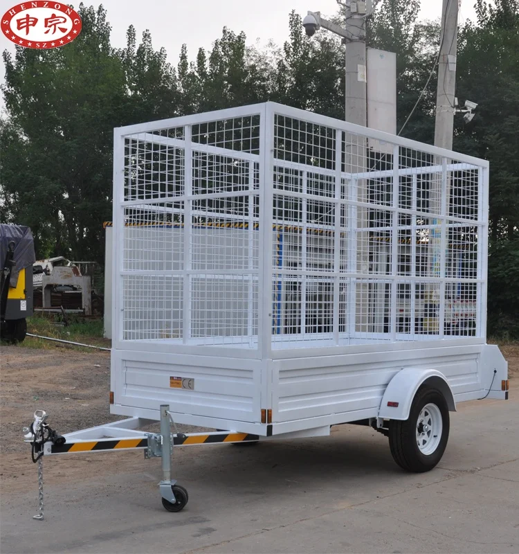 high quality best selling cage galvanized trailer car trailer