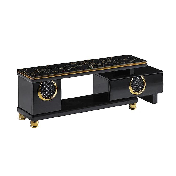 2021Good quality living room furniture modern TV ark Antique style TV stand MDF wood table top TV stand.