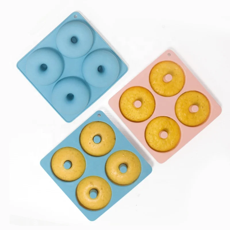 Food Grade Odorless Doughnut Cake Silicone Baking Tray Donut Mold