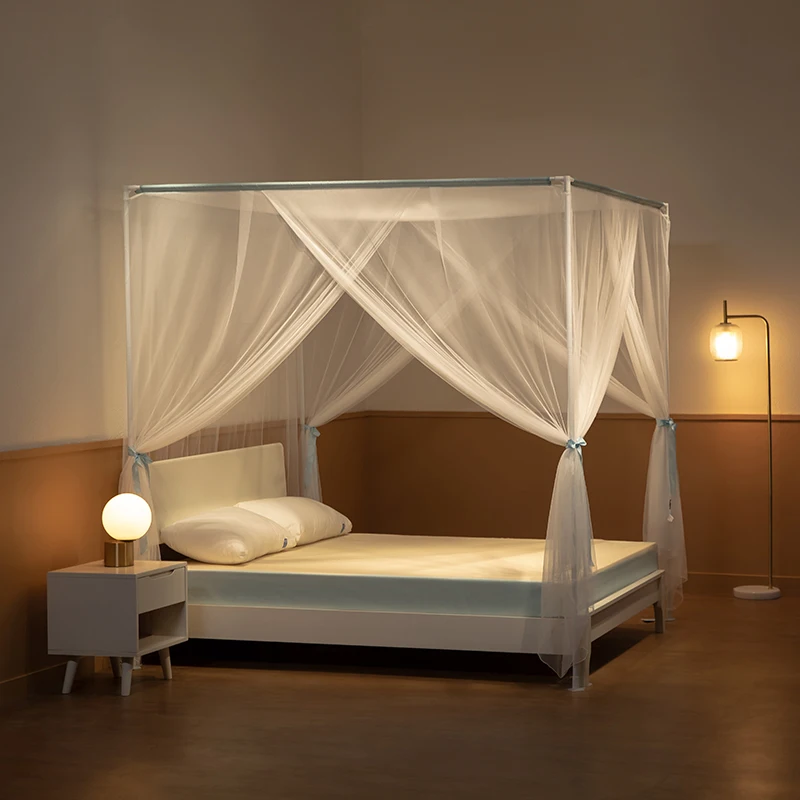 Medoga Romantic Removable Valance Iron Stands Frame Princes Girls Bedroom Mosquito Net Bed Canopy