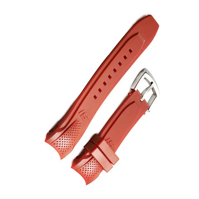 
Reef Tiger Black Orange Green Rubber Watchband Blue Rubber Watch Strap with Buckle Men Sport Watch Band RGA3063 