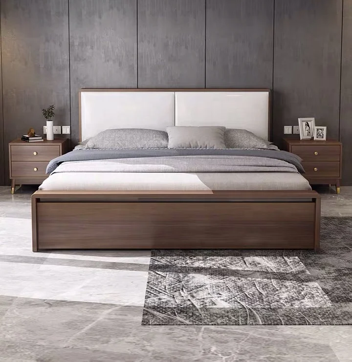  Лучшая цена кровать для хранения регулируемая King Size двуспальная (UL-21LV0622)