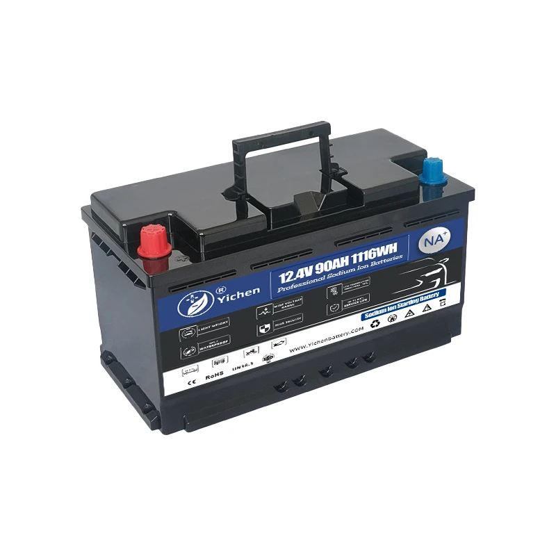New Design Car Starting Sodium Ion Battery 12.4V 90Ah with Grade A SIB Cells in DIN H8