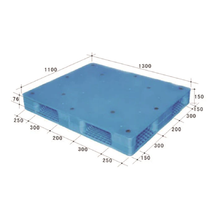 1300*1100*150mm Export Warehouse Durable Large Stackable Hdpe Heavy Duty Plastic Pallet Price