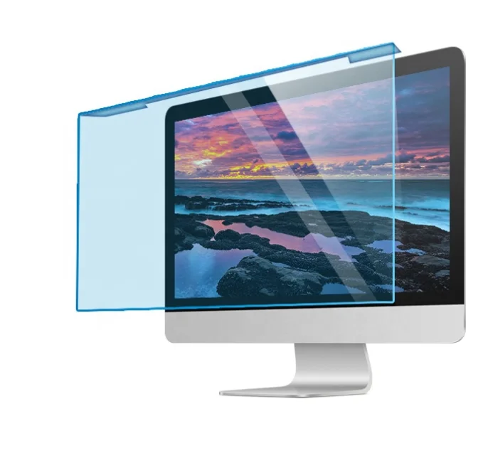 Removable Anti Glare  Full 4K UHD 65inch Smart LED TV Screen Protector Hanging On Acrylic Anti Blue Light Filter