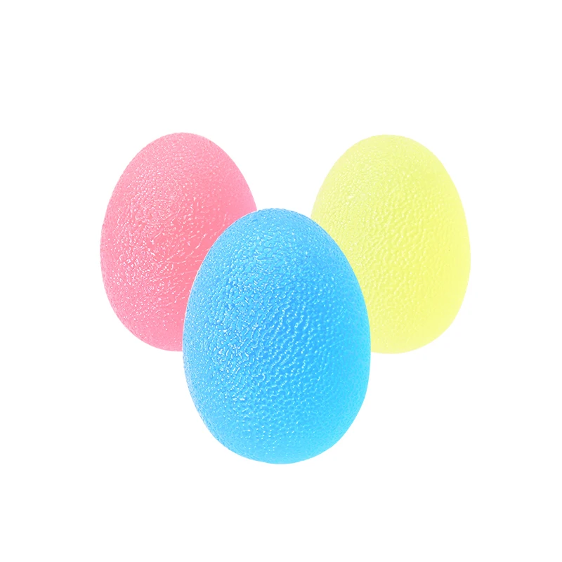Rubber egg shaped ball for hand and wrist exercise hand TPR grip ball