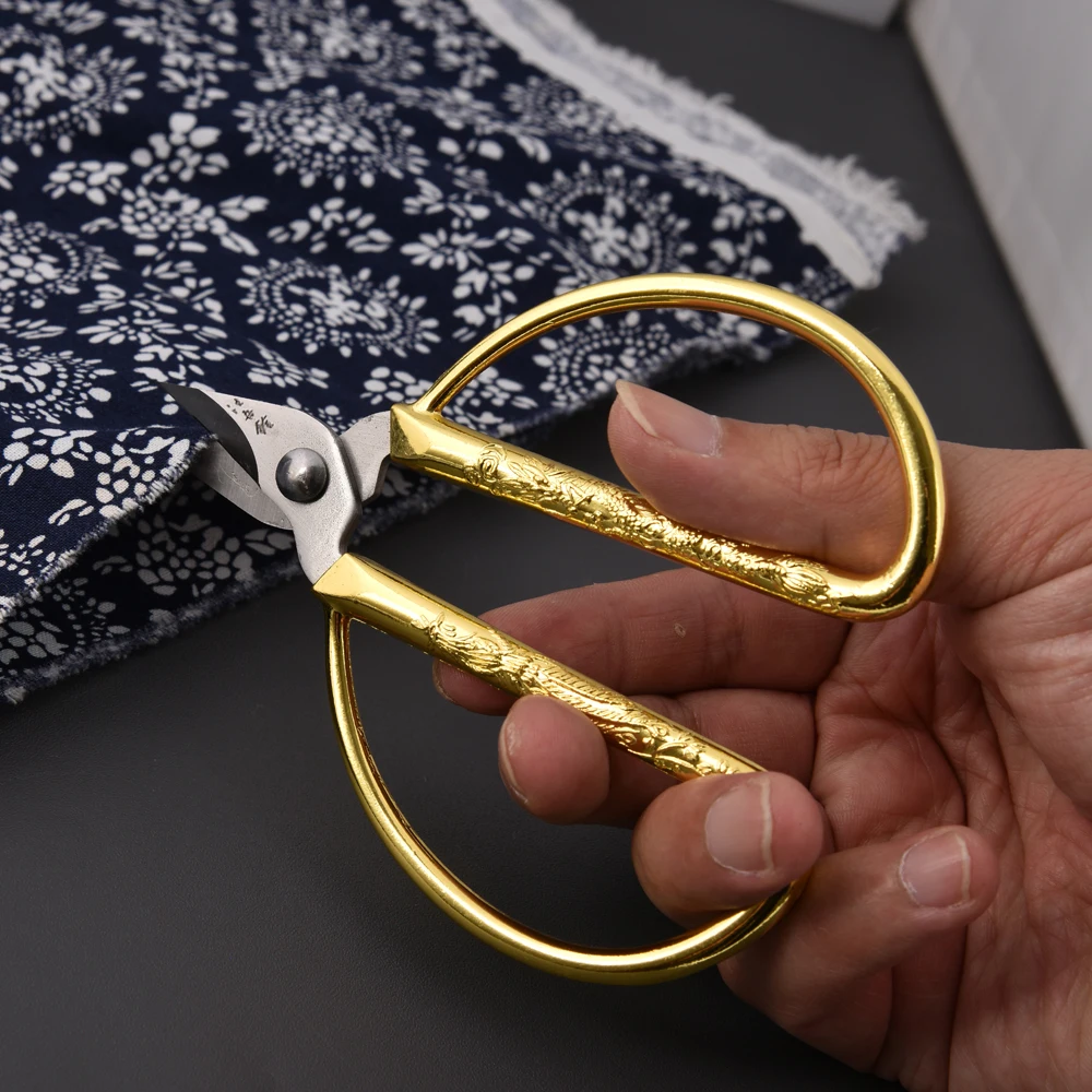 Профессиональные ножницы для кутикулы, золотые ножницы для ногтей из нержавеющей стали