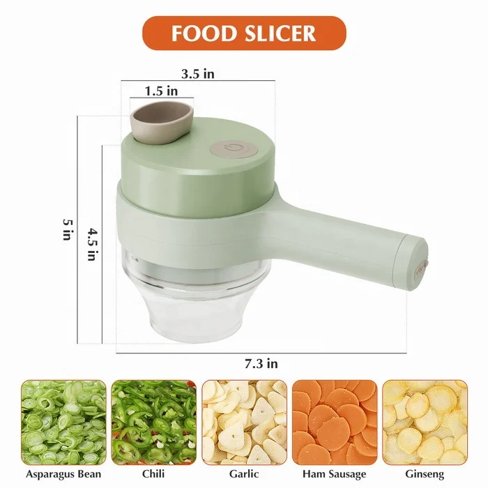 Ourok 2022 new mini hand portable mini mini electric vegetable chopper and slicer for kitchen