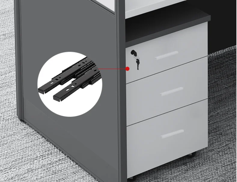 China Manufacturer Modern Modular Office Furniture Workstation 4 Seater Office Workstation Desk