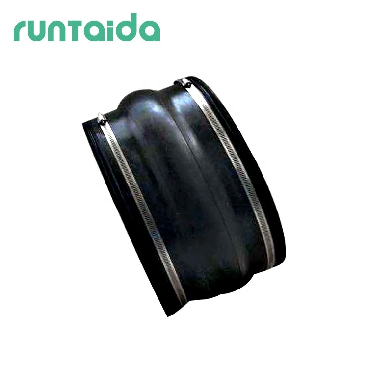 Rubber Coupling Pipeline Bellows Compensator Clamp EPDM Flexible Rubber Joint