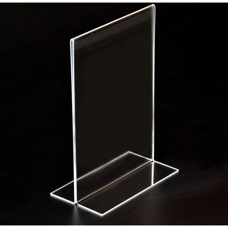 A4 A5 Clear Acrylic Plexi Retail Display Wall Mount Sign Holder Stand 8.5x11 Acrylic Food Menu Sign Tag Holder Price
