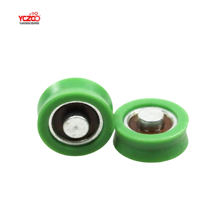 YCZCO Hot Sale Pulley Green Plastic Wheel  sliding roller sliding window wheel roller