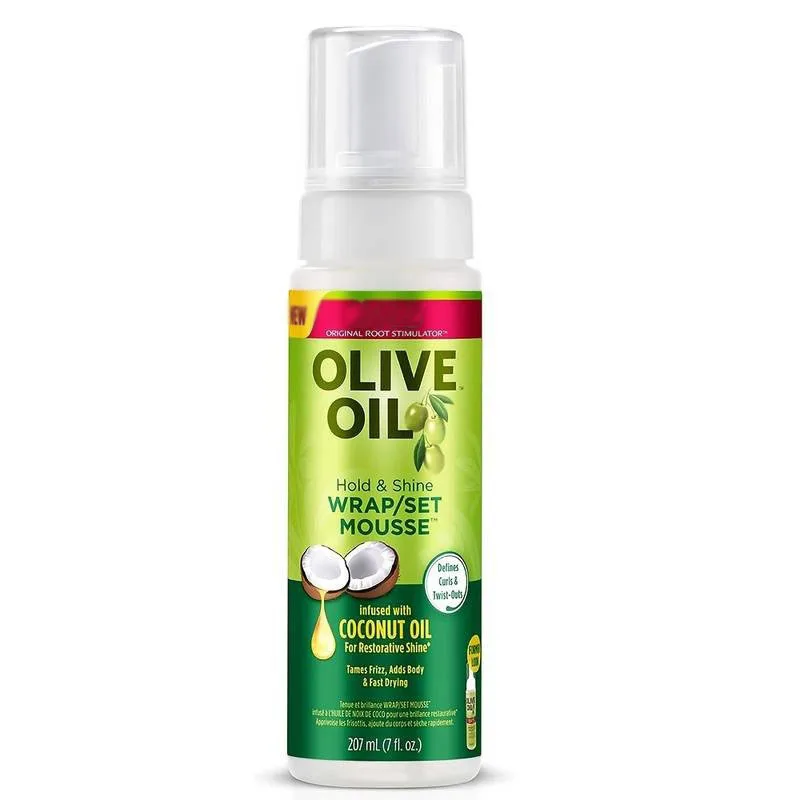 Olive Oil Mousse Hold Hair Anti Sheen Protection Curly Feature Anti Frizz Hair Mousse Styling Foam Mousse