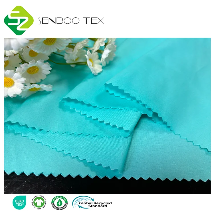 Hot selling certified 100% organic cotton satin fabric shirts, skirts, upholstery fabrics