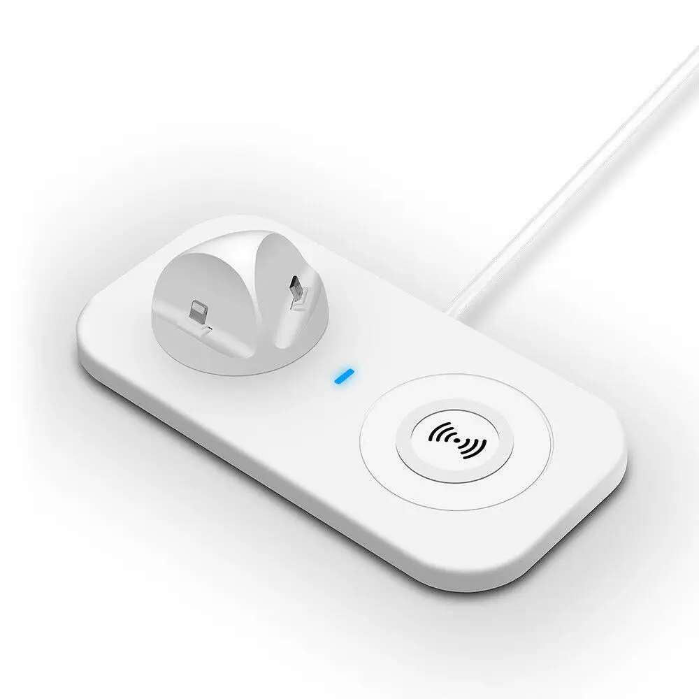 Новинка 2020, трендовые продукты 3 в 1, беспроводное зарядное устройство qi, Прямая поставка, зарядная док-станция для iphone