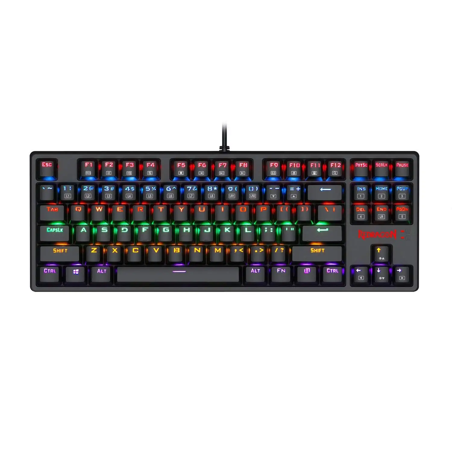  Популярная проводная USB мультимедийная игровая клавиатура Redragon K576 для