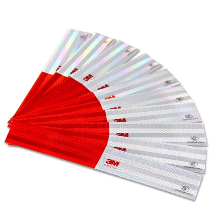 3 M Strong Visibility 983D Red and White Reflective Tape for Vehicles