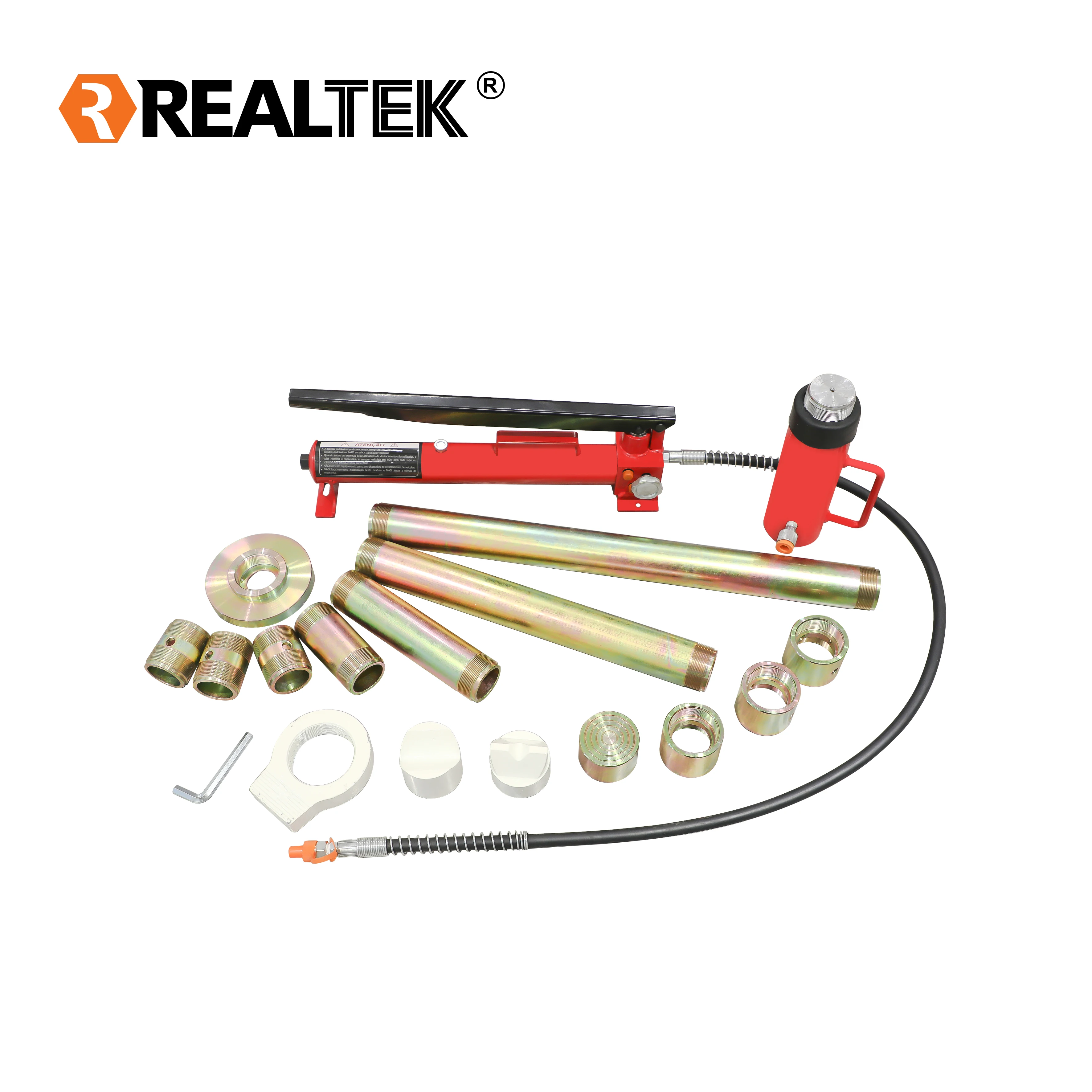 Realtek 20ton Hydraulic Portable Car Body Frame Repair Tools Hydraulic Jack Kit Set Box