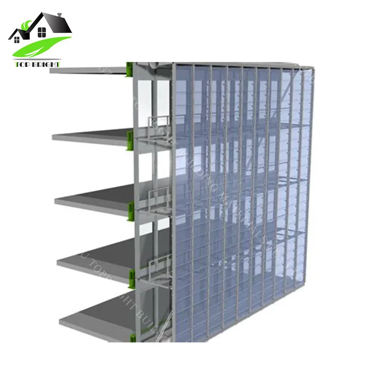 
Factory Price China Exterior Cladding Unitized Glass Curtain Wall Supplier 