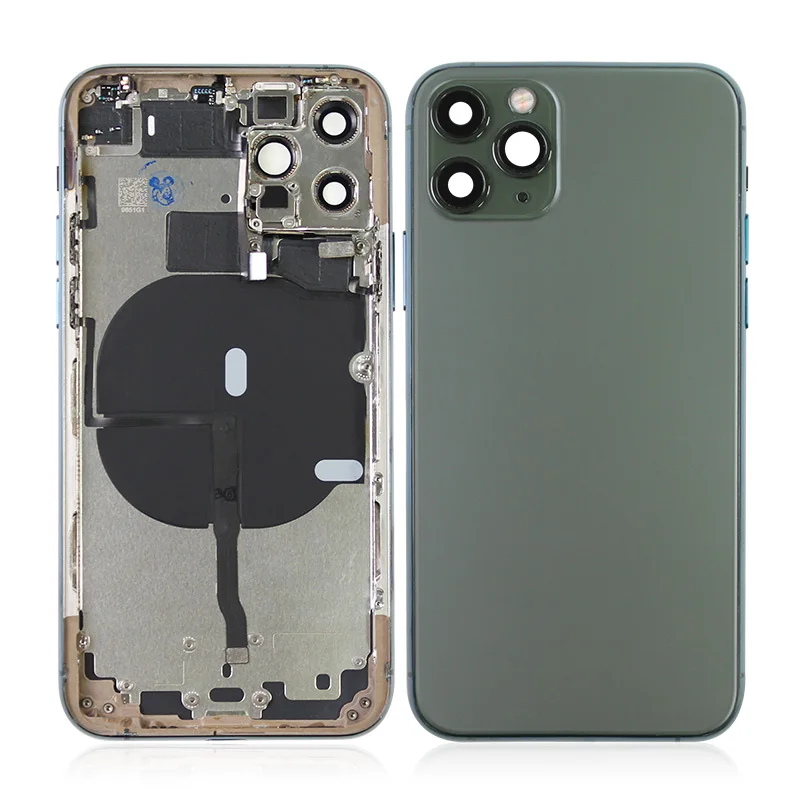Задний корпус для iPhone 11 11Pro Max стеклянный полная крышка аккумулятора с мелкими
