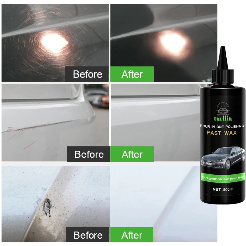 Wholesale OEM New Car Polishing Wax 4 in 1 Polishing Wax Ceramic Coating Liquid Wax For Car Care High Glossy Polishing Compound